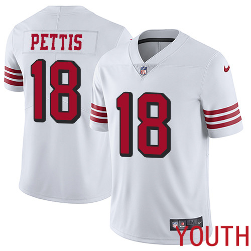 San Francisco 49ers Limited White Youth Dante Pettis NFL Jersey #18 Rush Vapor Untouchable